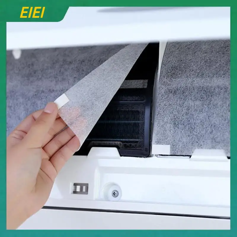 EIEI 30Pcs Air Conditioning Filters Wind Outlet Cover Self-Adhesion Cuttable Air Conditioner Purifying Cotton Net 40X35cm