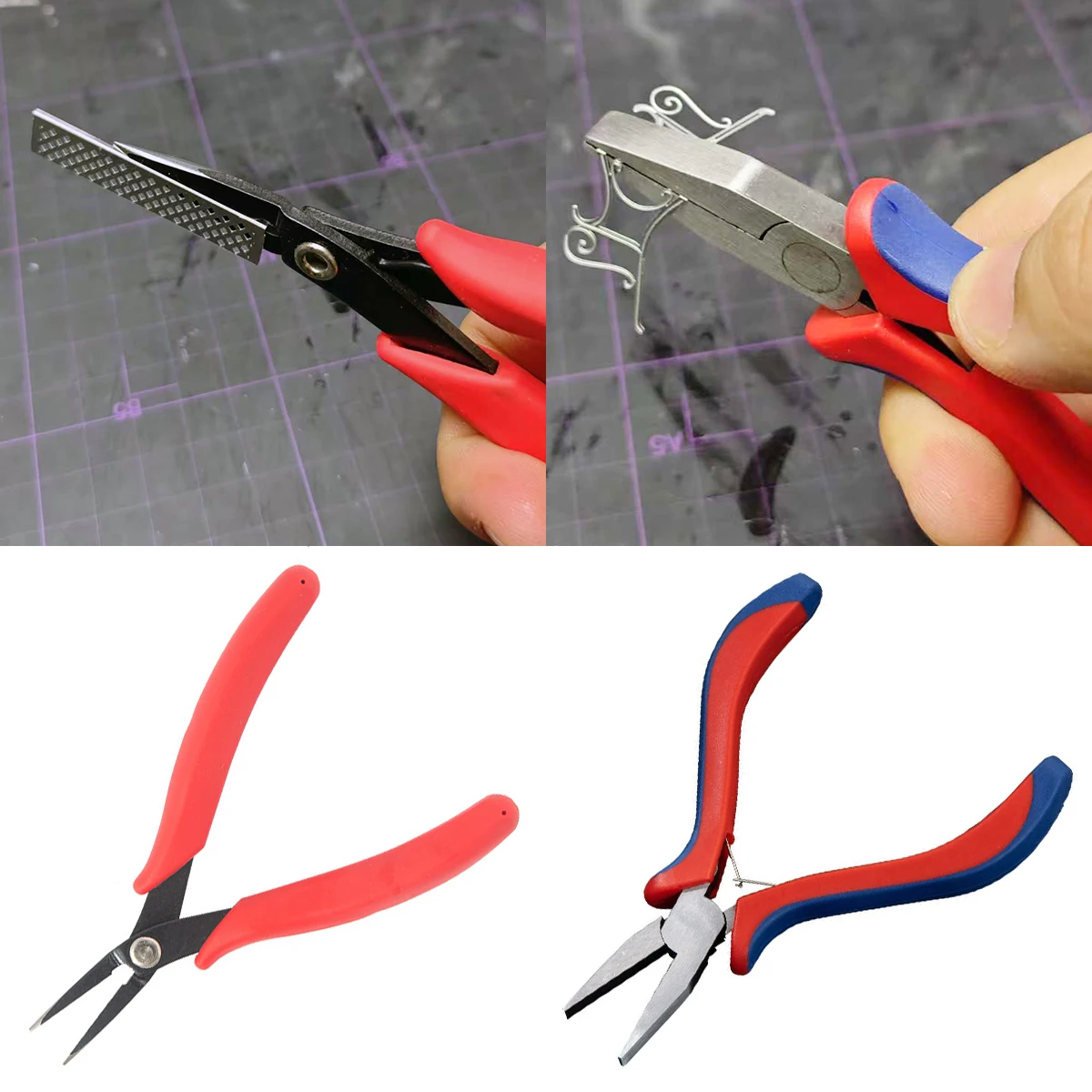 Scale model kit making tools Photo Etched Parts Bender PE copper stainless steel buckling bend tools bench vise tongs nippers