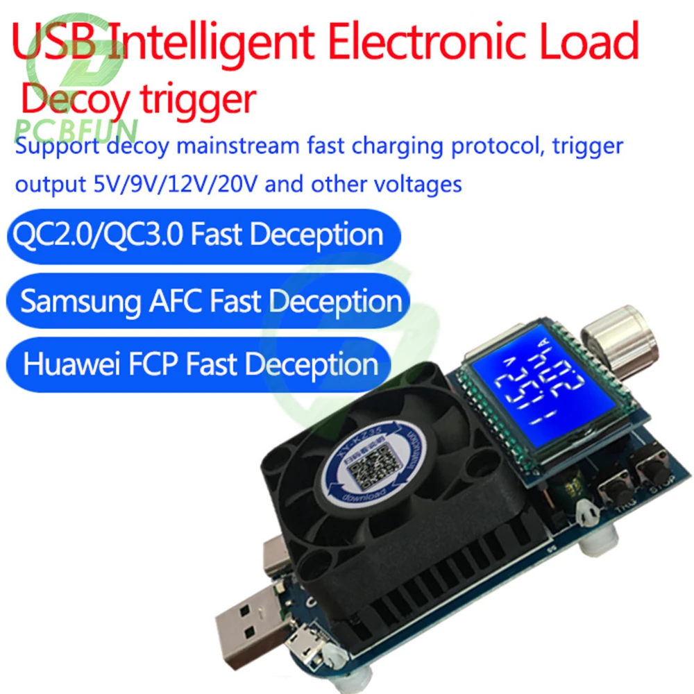 25W 35W QC2.0 QC3.0 USB elektroniczne obciążenie regulowany stały prąd rezystor starzenia napięcie akumulatora tester pojemności woltomierz