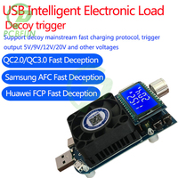 25W 35W QC2.0 QC3.0 USB electronic load adjustable constant current aging resistor battery voltage capacity tester voltmeter