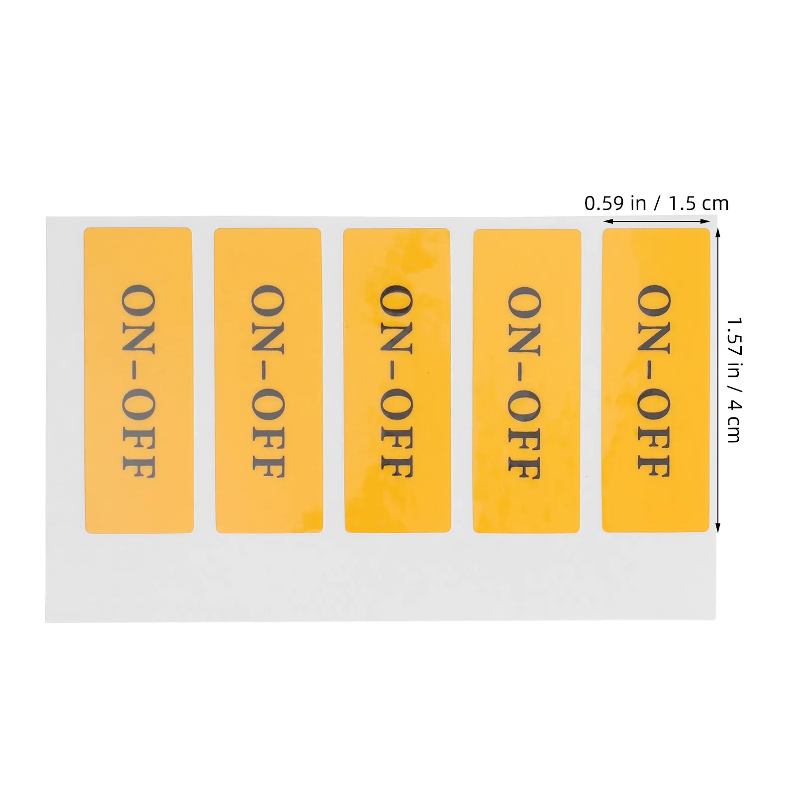 10Pcs Power on Off Switch Stickers Clear Identification Self Adhesive Light Switch Labels Appliance Office Equipment Safety