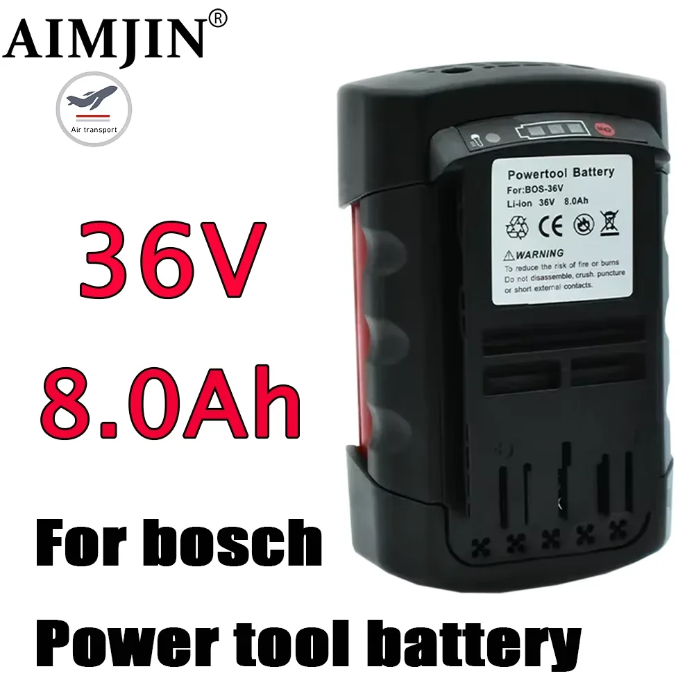 

36V 8000mAh Lithium Battery for Bosch BAT810 BAT836 BAT840 GBH36V-Li Power Tool Replacement High-capacity Battery