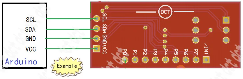 IO-Erweiterungsmodul, PCF8574T-Modul, elektronischer Baustein – Detail 3