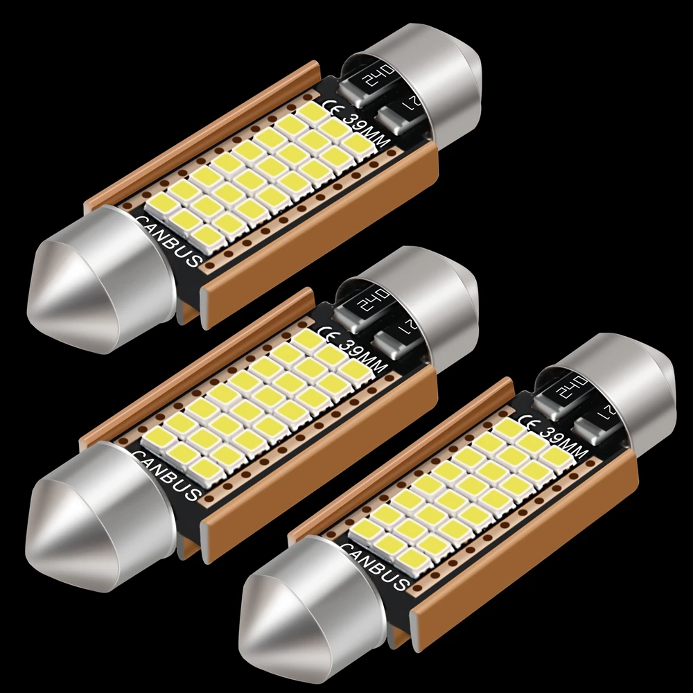 C5W LED Festoon Led Bulb 31mm 36mm 39mm 41mm C10W C3W Super Bright Car Dome Light Canbus Auto Interior Reading Lamp White 12V