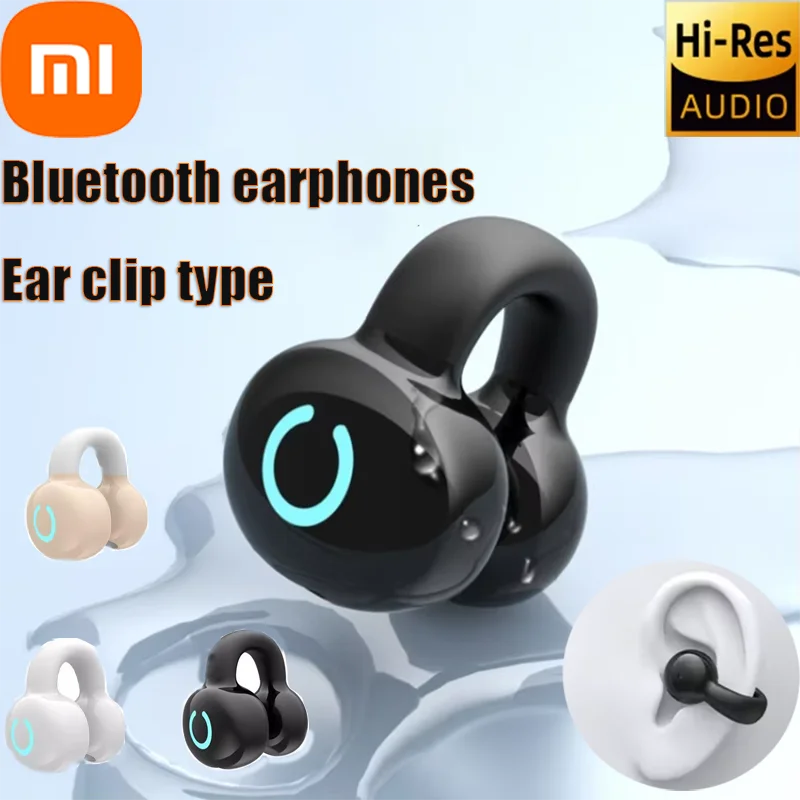 Xiaomi Bluetooth 5.3 Ear Clip Wireless Earphones HiFi Stereo Noise Cancelling Earphones Long Battery Life Waterproof Earphones