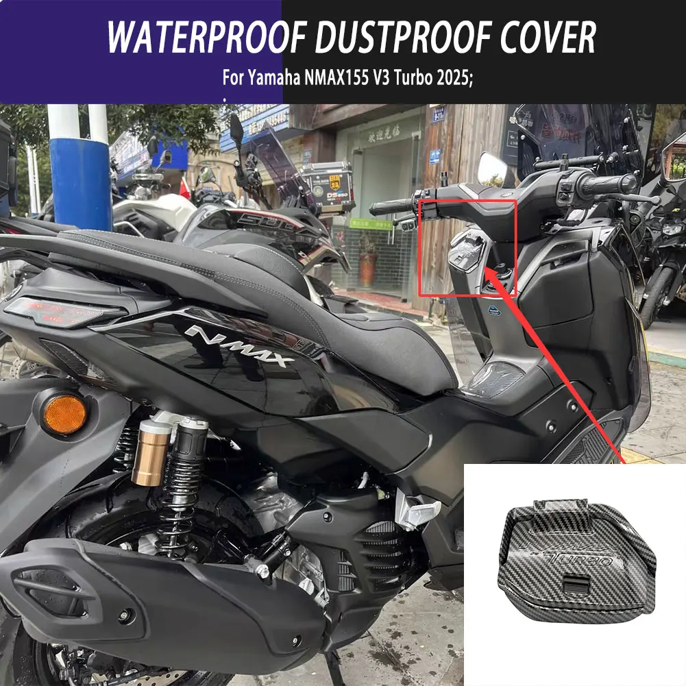 

For Yamaha NMAX155 V3 Turbo 2025 Motorcycle Accessories Front Left Tool Storage Box Side Pocket Waterproof Dustproof Cover