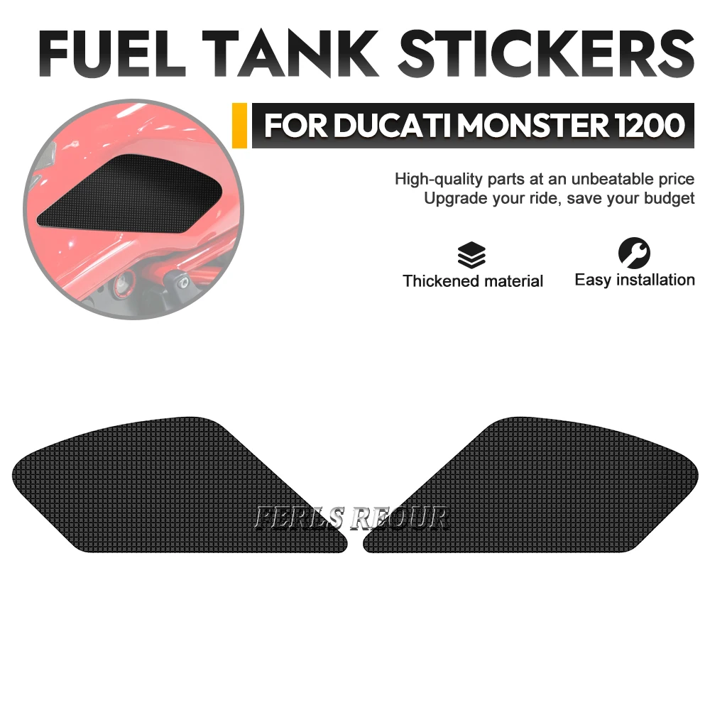 

Motocycle Fuel Tank Pad For Ducati monster 797 2017-2019 Anti Slip Stickers Traction Protection Accessories