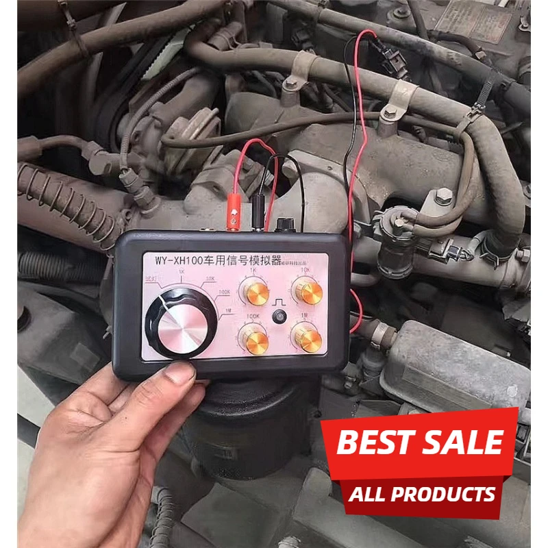 Car electronic fuel injection signal simulator resistance test light function crankshaft coolant temperature