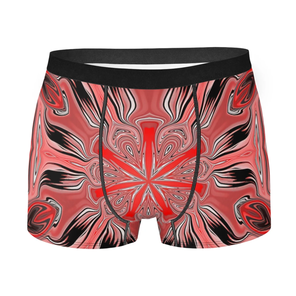 Saturn Abstract Fluid Art Turned Into Kaleidoscope Pattern  Underpants Breathbale Panties Men's Underwear Shorts Boxer Briefs