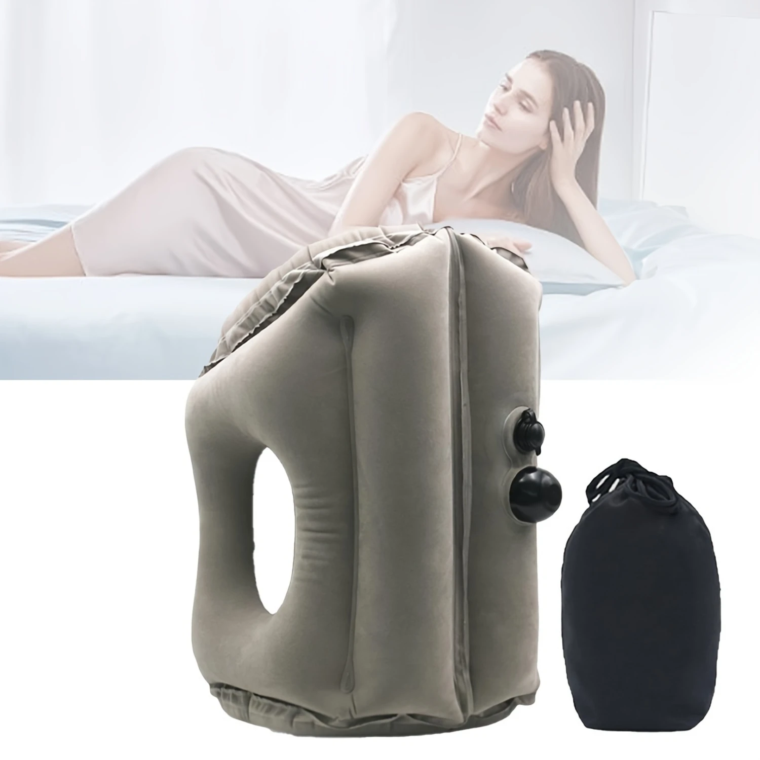 

Мгновенно надувная эргономичная подушка для путешествий — снимает боль в шее и плечах — поддержка головы — идеально подходит для самолетов, автомобилей, автобусов