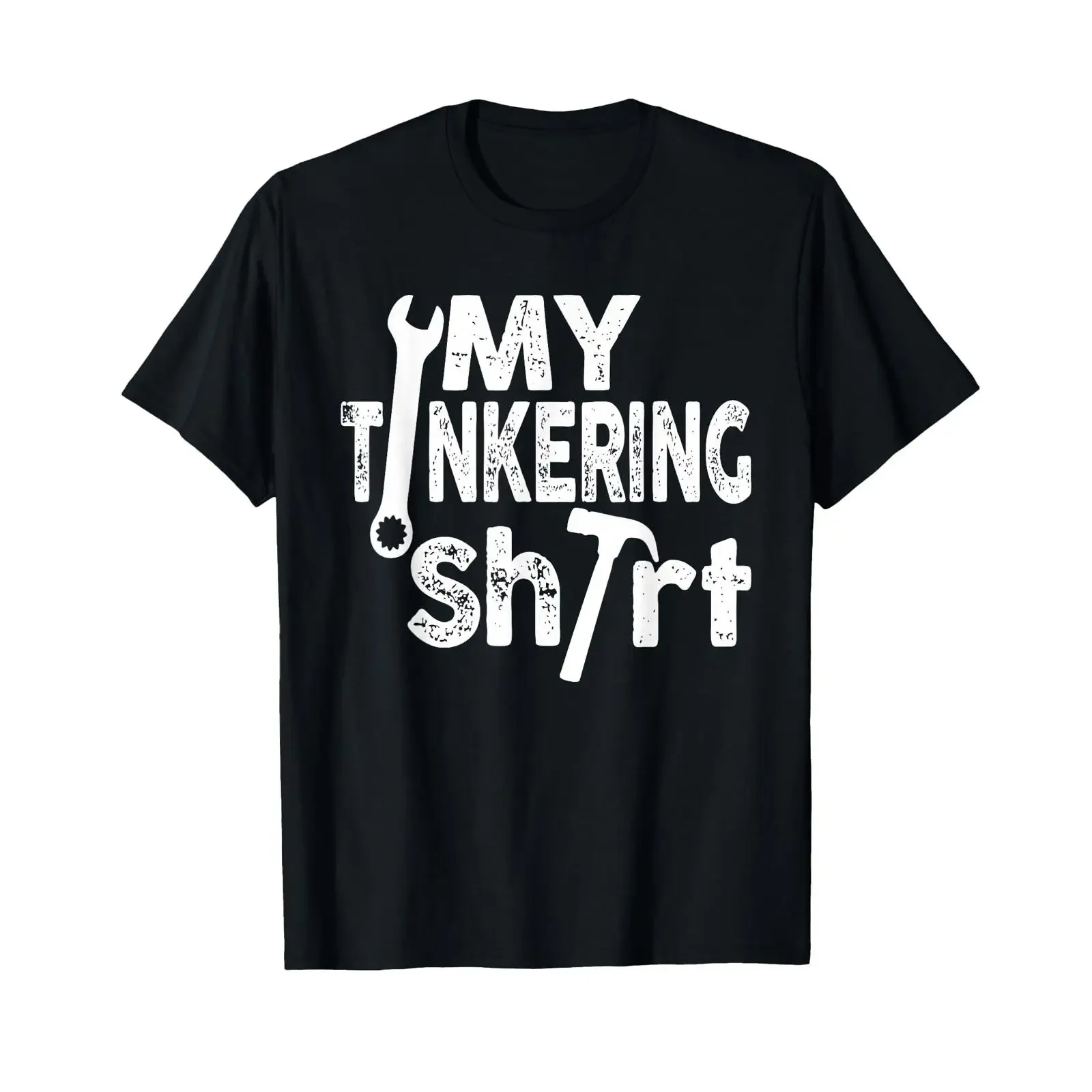 My Tinkering T Shirt Wrench Hammer Tools Vintage vintage Washed Soft graphic Comfortable Stretched Casual Stylish