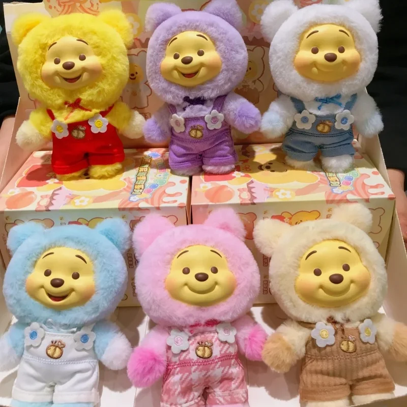

﻿ Disney Winnie The Pooh Candy Series слепая коробка Kawaii виниловая подвеска для лица Pupu Bear кукла модная трендовая игрушка детский рождественский подарок