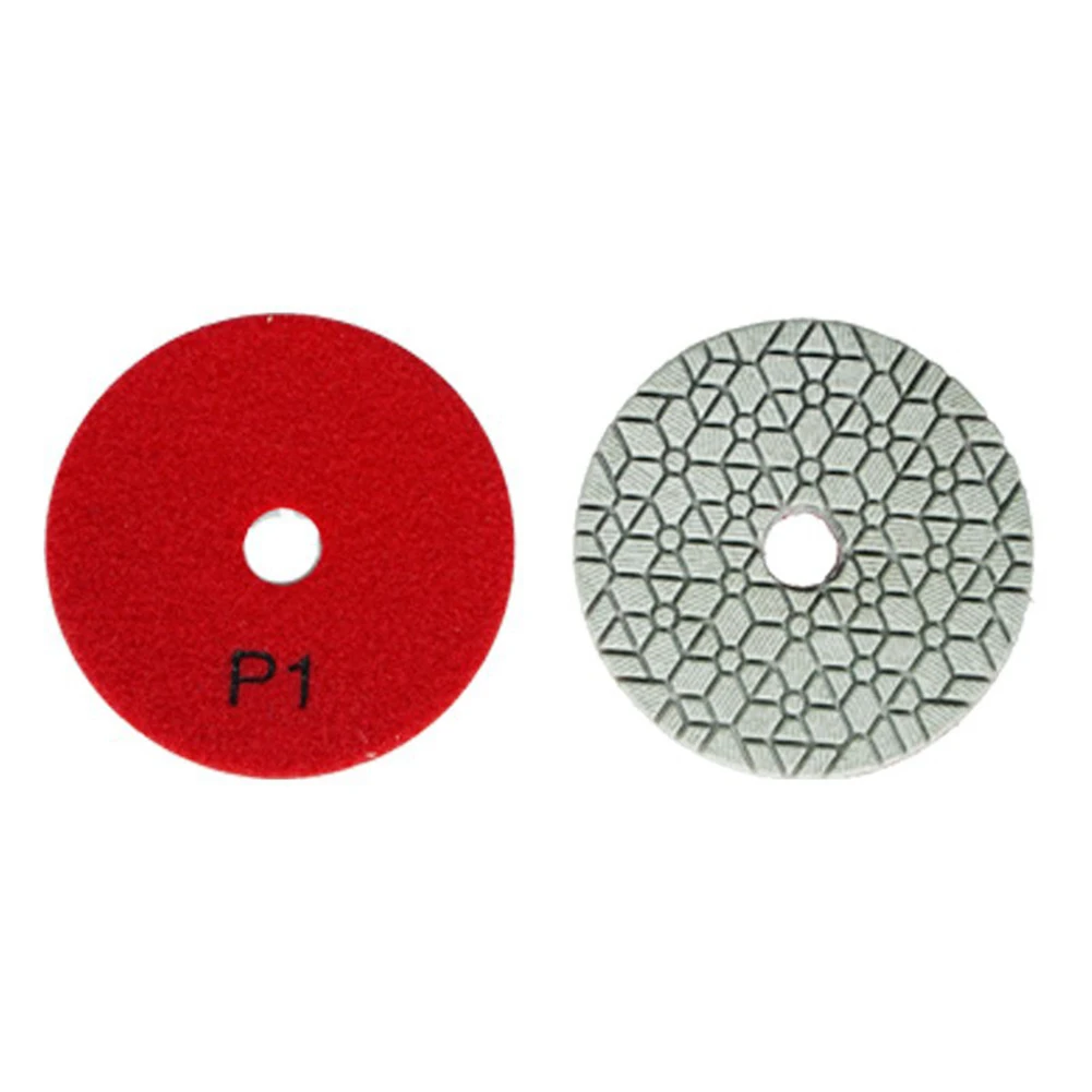 1/3 шт. 4-дюймовые сухие/влажные полировальные подушечки-острые гибкие 100 мм алмазные полировальные подушечки для гранитной плитки, мрамора 1 # /2 # /3 #   Детали инструментов