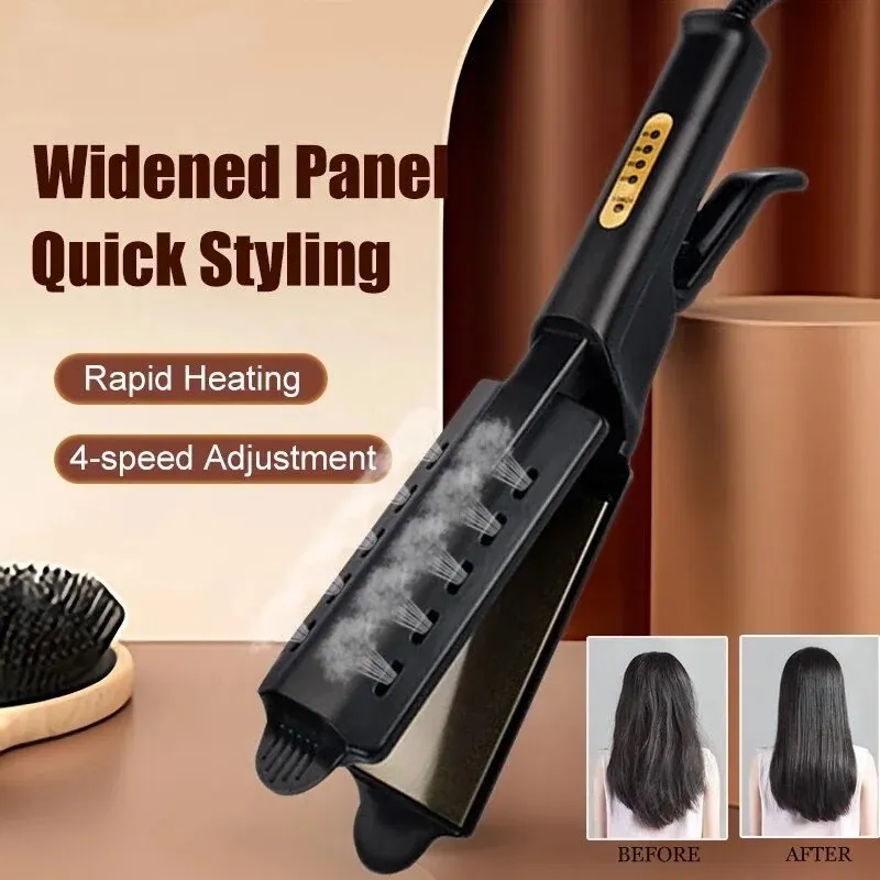 Curling And Straightening Dual Use Hair Straightening Splint Constant Temperature 4 Gears Portable Air Bangs Curling Straightene image 3