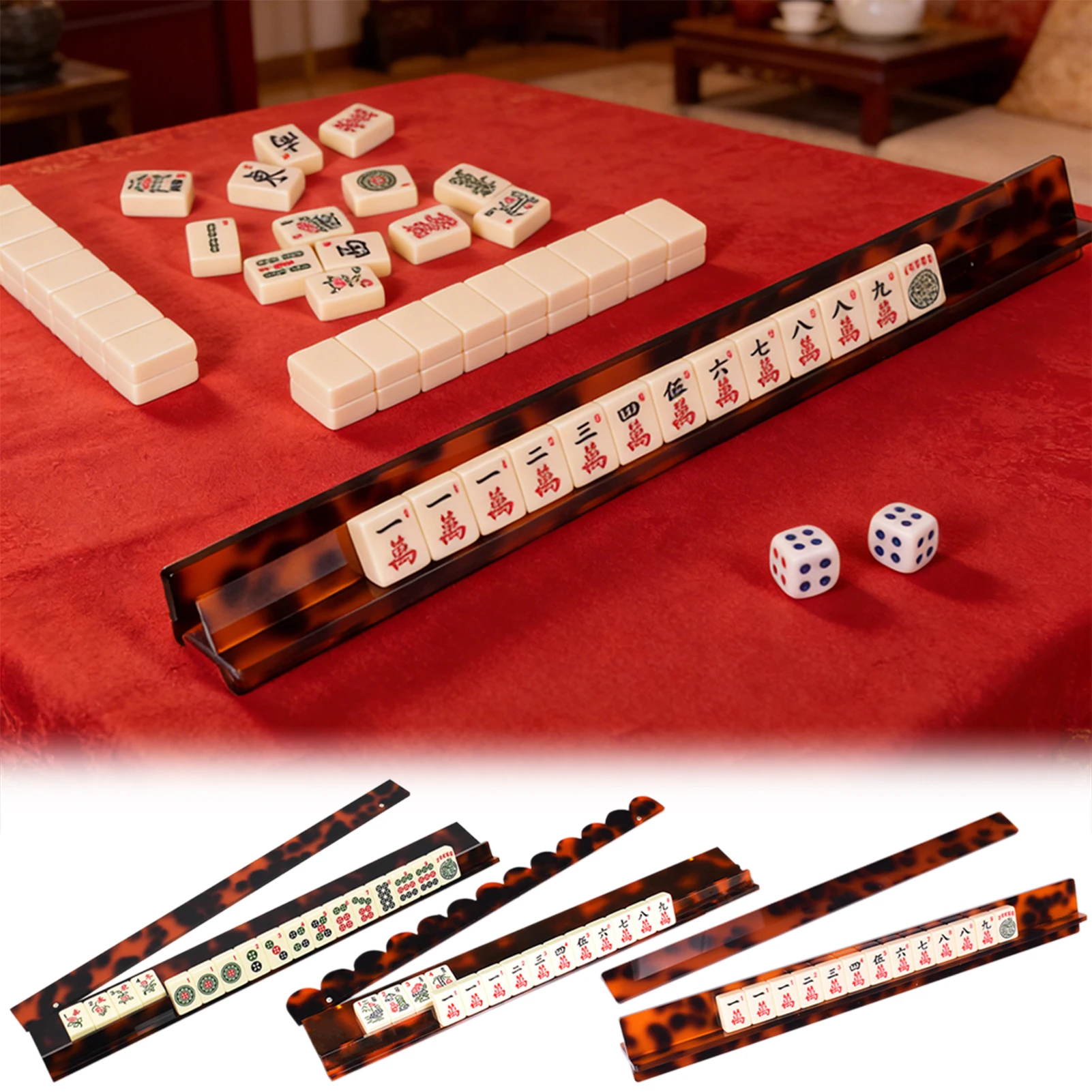 

Акриловая подставка для маджонга под черепаховый панцирь с полностью съемными магнитными толкателями для семейных вечерних игр (продукт продается отдельно)