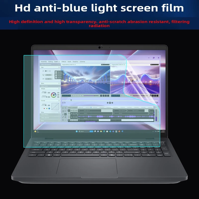 

For 16-inch Dell Pro Max 16 silicone keyboard film MC16255/MC16250 laptop screen protective film HD screen film anti-blue film