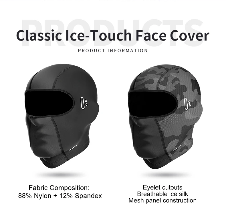 INBIKE Sommer-Gesichtsbedeckung zum Radfahren, kühlend, UV-blockierende Rennrad-Maske, Sturmhaube mit Eisseiden-Technologie für Fahrer, Motorradfahrer – Detail 8