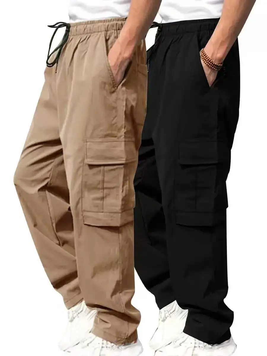 Pantalones Cargo para Hombre, ropa de trabajo de algodón para verano y primavera, novedad en talla grande 6XL, pantalones de chándal informales para escalar, pantalones de otoño para Hombre