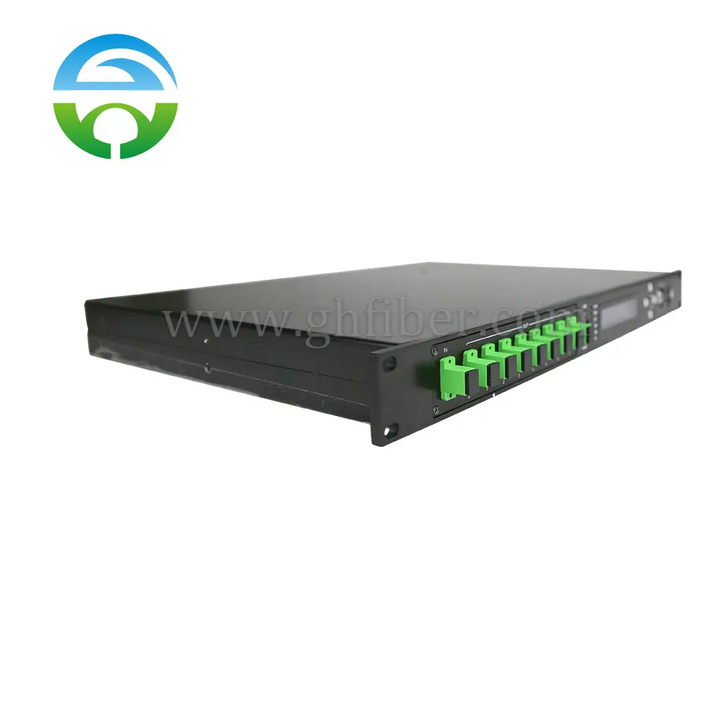 Optical Amplifier with Dual Power Supply, 8Port, GPON EDFA, 1550nm, 47-1008MHz