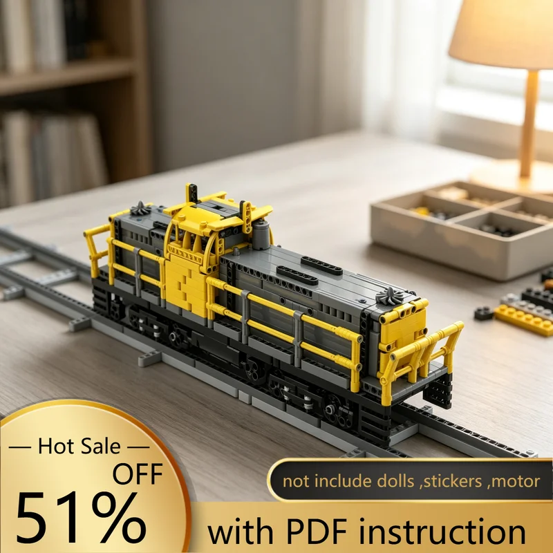 1632PCS MOC Technic City Railway Power Functions Train Model Building Blocks DIY Assembly Gifts for Adults Collection Desktop