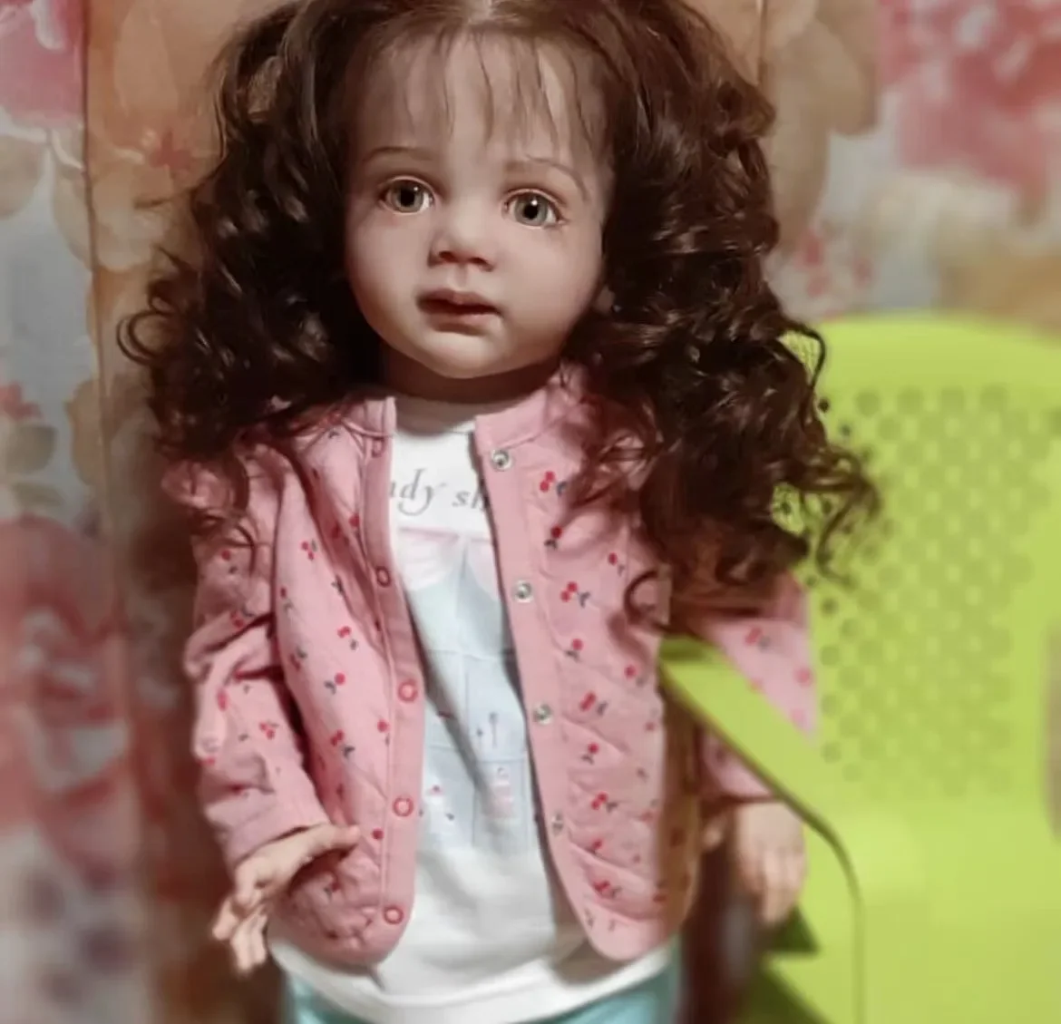 SINO-BB artiste a fait 25 pouces 60cm Reborn Baby Fritzi avec des cheveux enracinés à la main déjà fini beurre Sweet Girl commande personnalisée