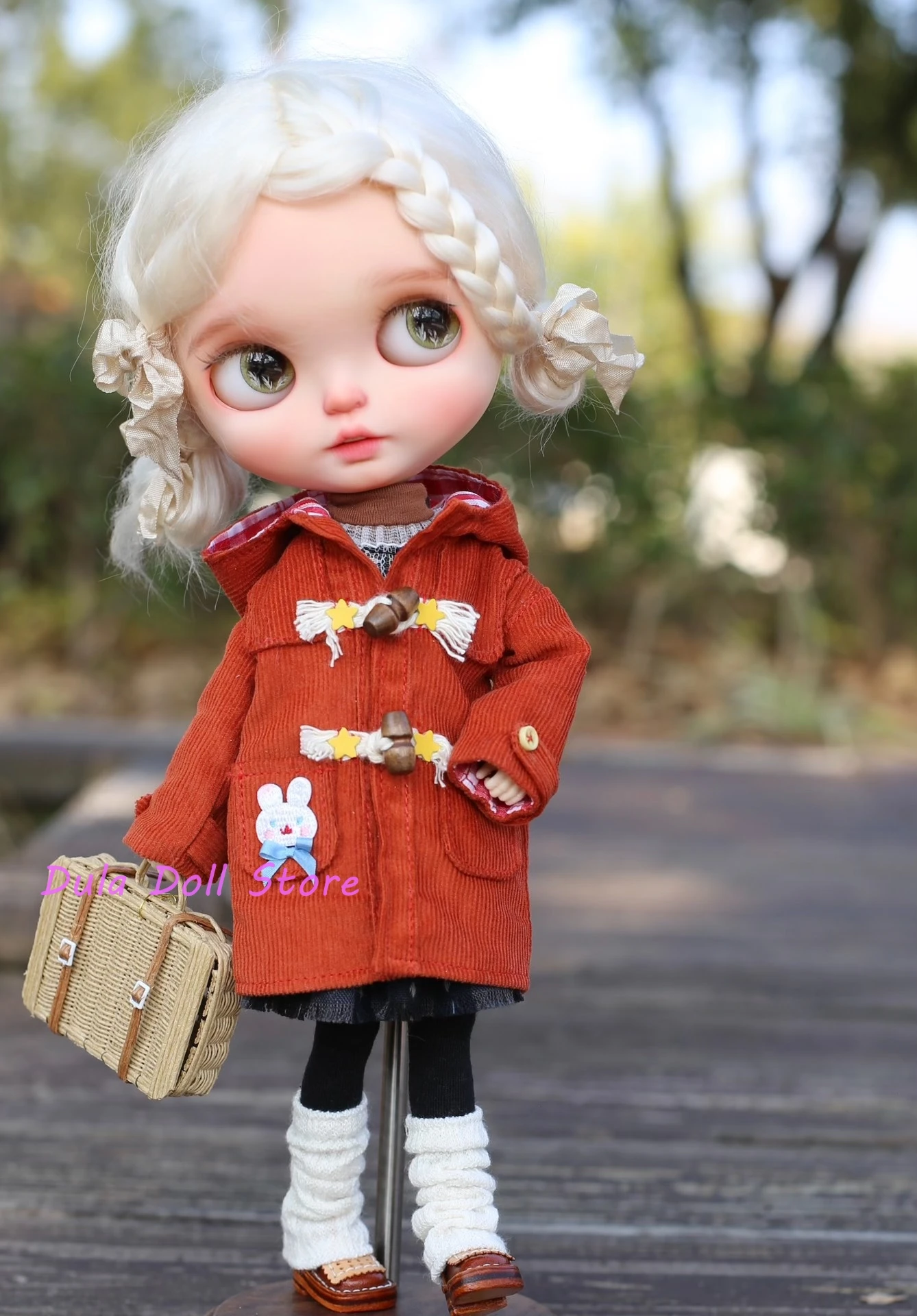 

Одежда для кукол Dula: платье для Blythe, Landoudou, Landazz, ob24, ob22, Azone, комплект с курткой с капюшоном