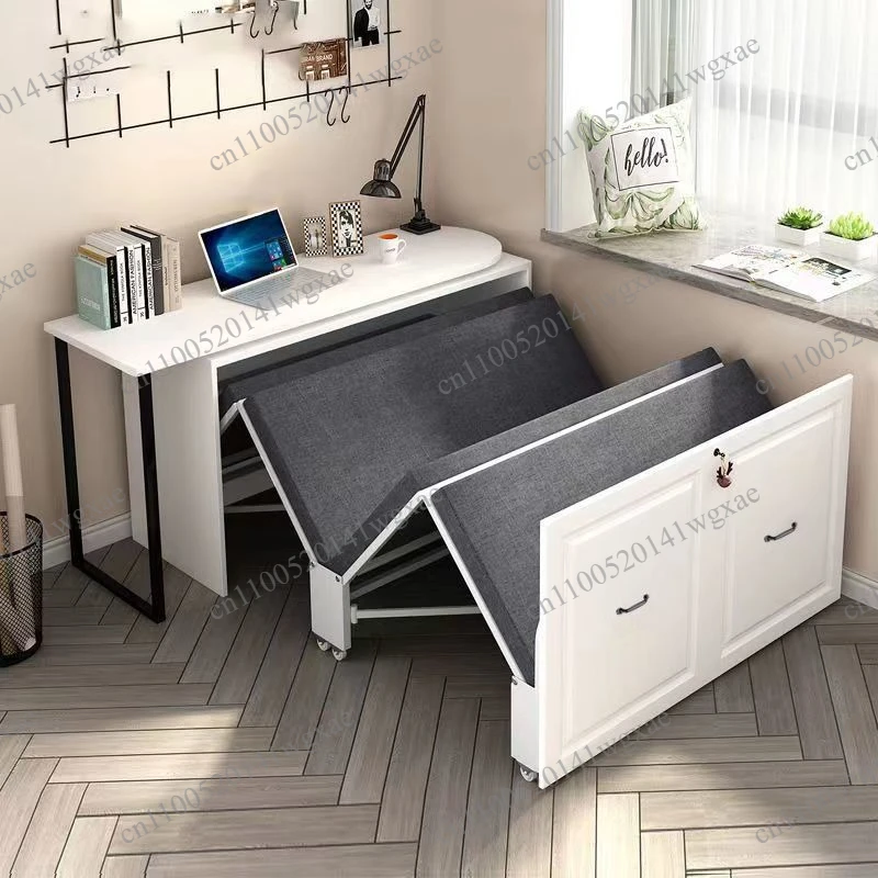 Space Saving Multifunctional Combined Furniture Foldable Retractable Bed for Indoor Living Study Balcony