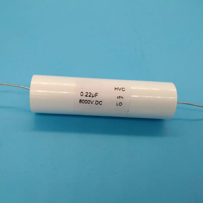

1PCS high voltage pole-free inductive film capacitor 8000V 0.22uf 41X80MM