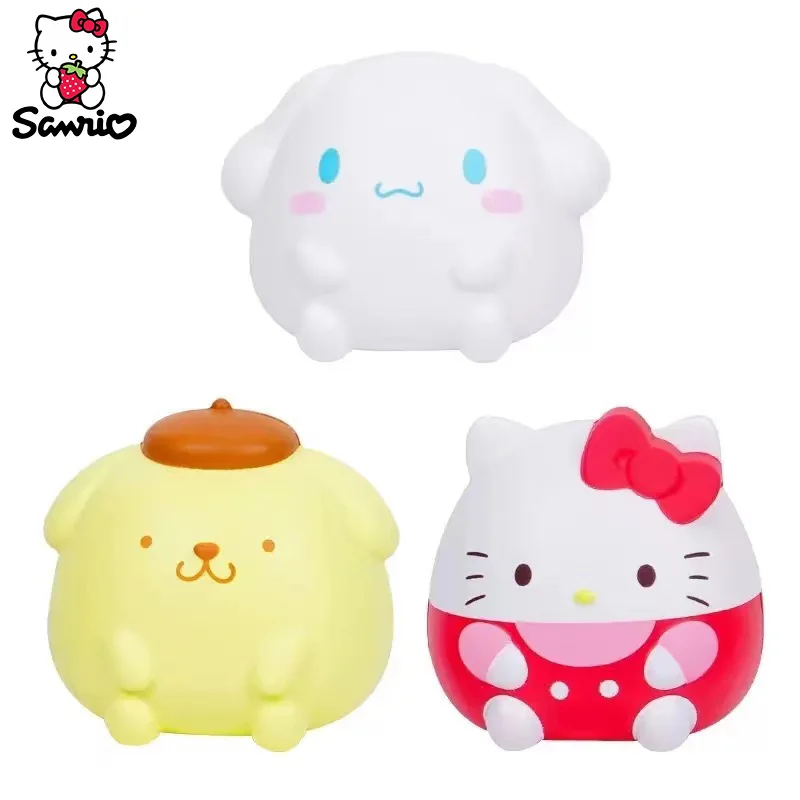 Anime Cinnamoroll Kawaii Sanrio Kuromi Melody Decompression Stress Relief Squishy Hello Kitty Kid Hand Pinch Toy Healing Gift