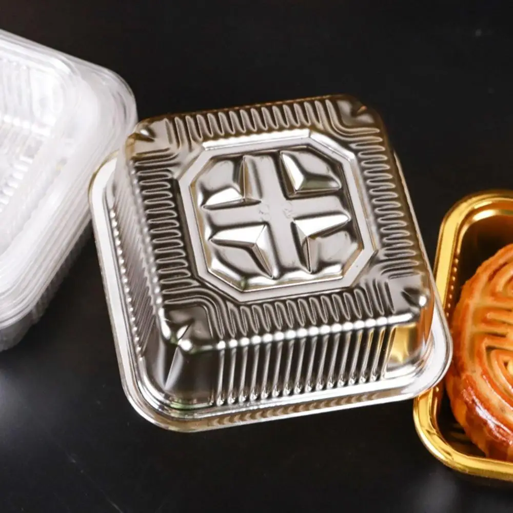 Pie Plastic Cupcake Individual Mooncake Tray Mousse Container Packaging Box Cake Holder
