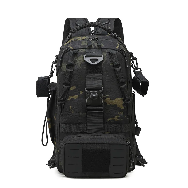 

Tactical Outdoor Mountaineering Bag Camouflage Multi-plug-in Expansion Sports Backpack Camping Hiking Cycling Fishing Bag 20L