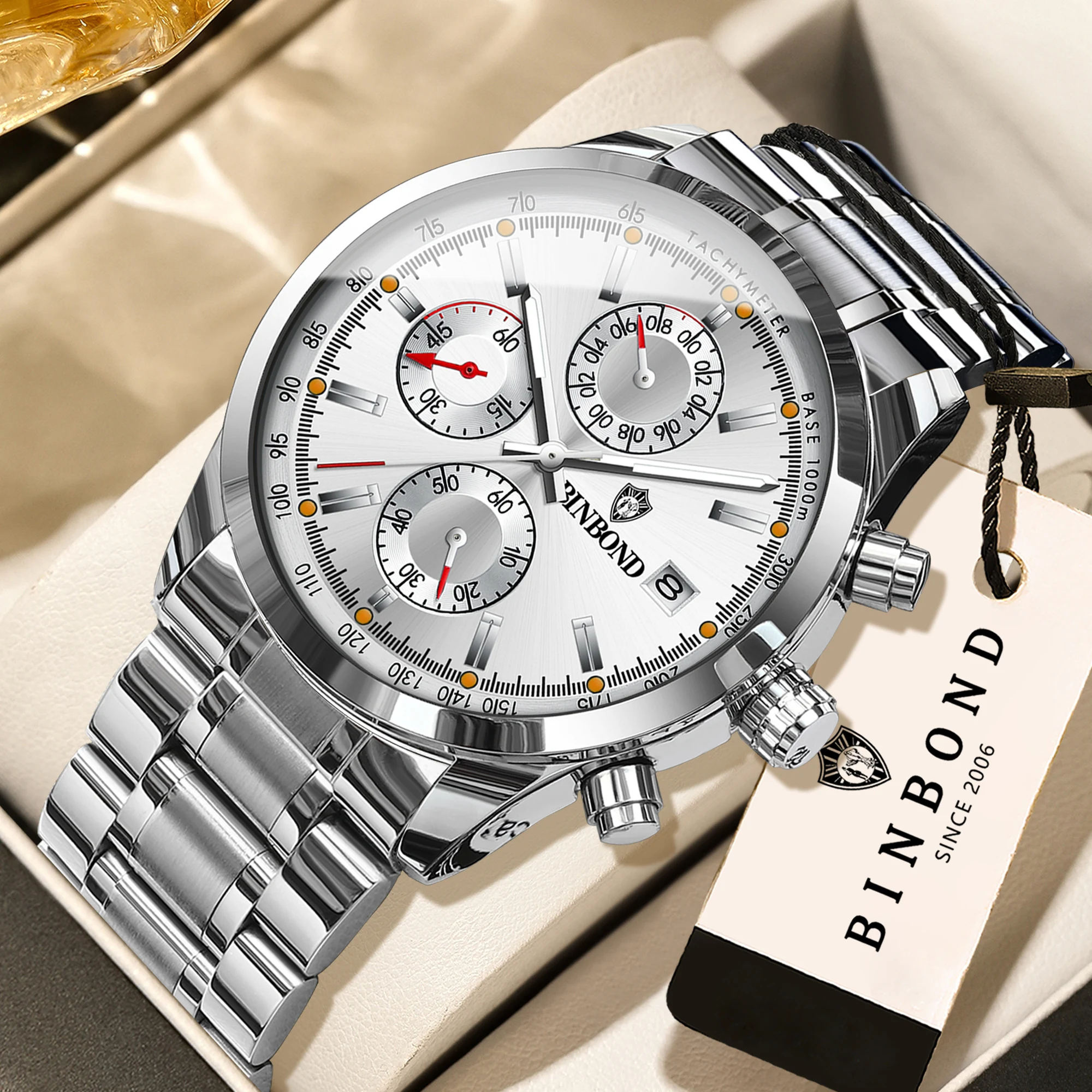 Men's BINBOND Original Quartz Wristwatch
