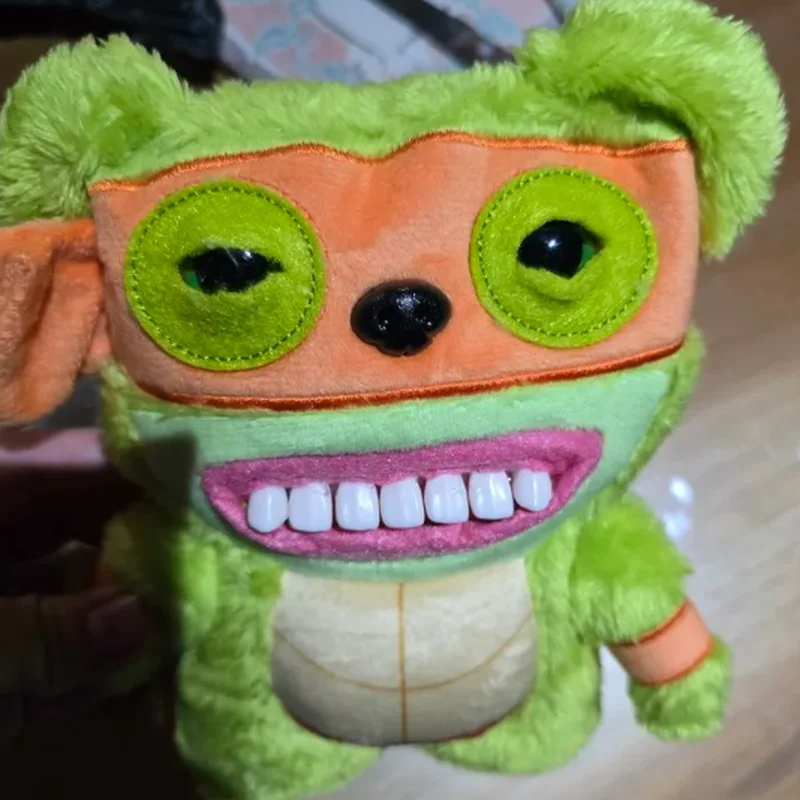 طبق الاصل لطيف الأسنان الوحش Fuggler ألعاب من القطيفة الوحش القبيح في سن المراهقة سلاحف النينجا ملء أفخم الدمى ديكور الحلي الهدايا #6