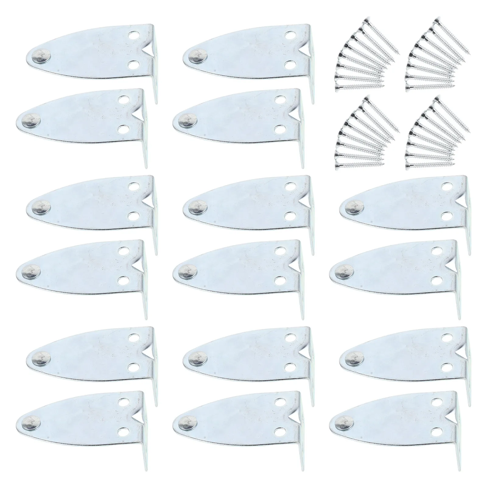 16Pcs Metal Curtain Hooks Blind Anchors Bottom Fixing Clips for Horizontal Blinds Venetian Cellular Shades Easy Install Sturdy