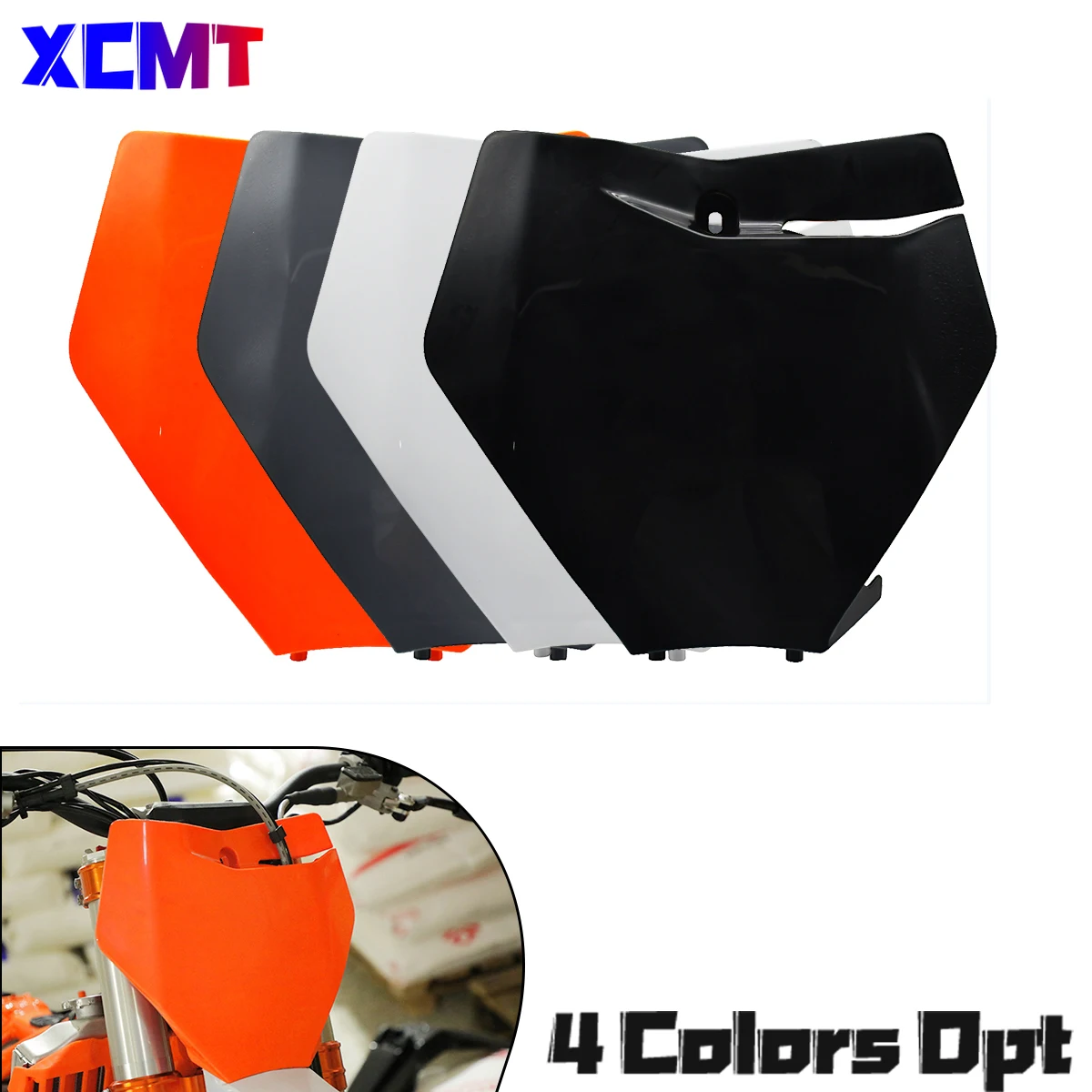 

Motorcycle Plastic Cover Front Number Plate Registration Fender For KTM XCF250 XCF450 XCW250 XC XCF XCW XCFW EXC EXCF SX SXF