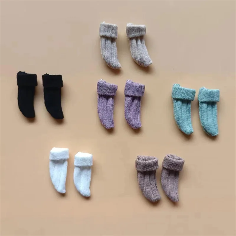 HOUZIWA 6Pairs/lot  OB11Doll Accessories 1/12 Socks For Dolls