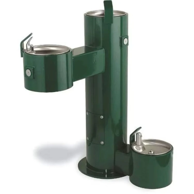 Dog park, training playground equipment, water dispenser