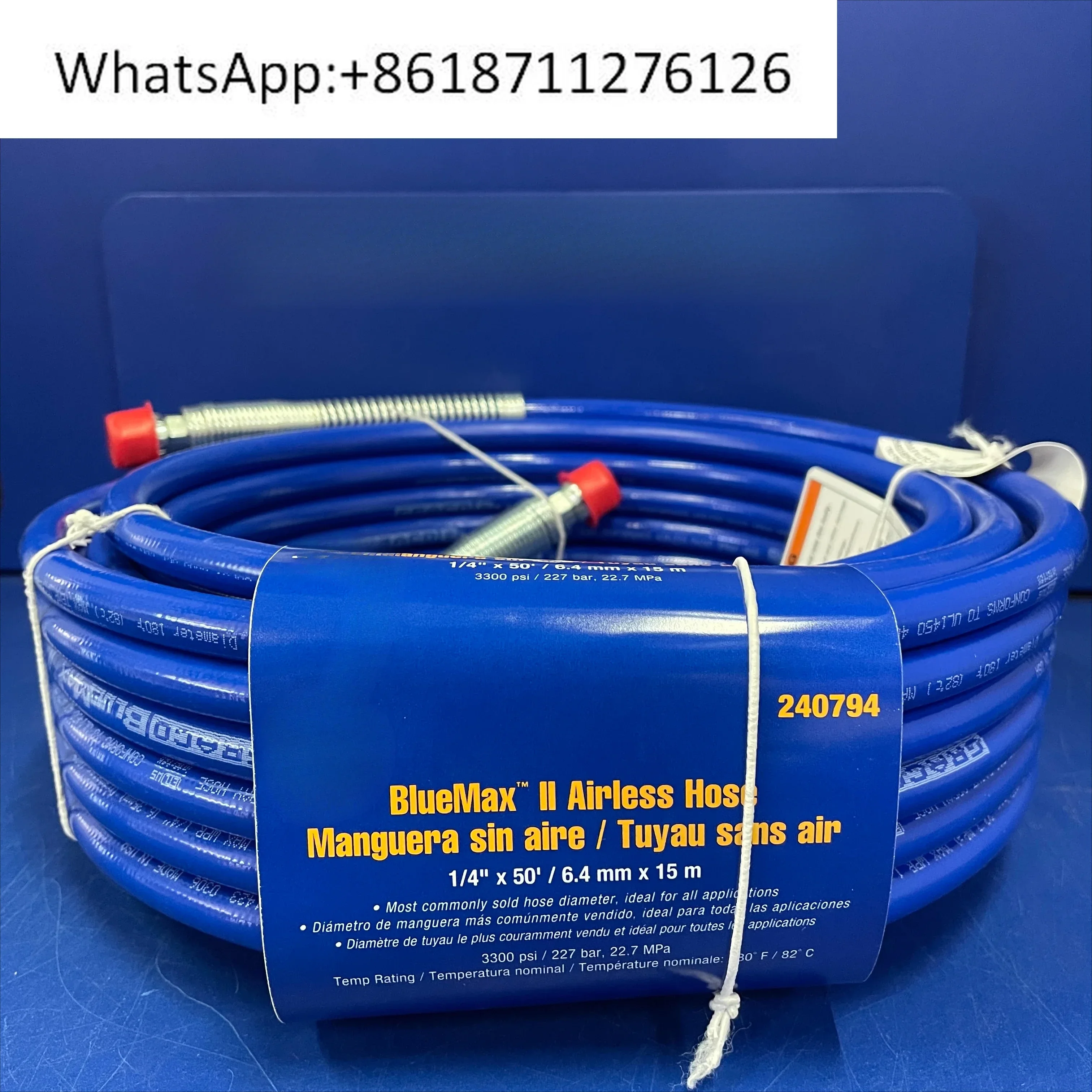 

High pressure pipe blue 1/4 15m 240794 7.5m 240793 original and genuine