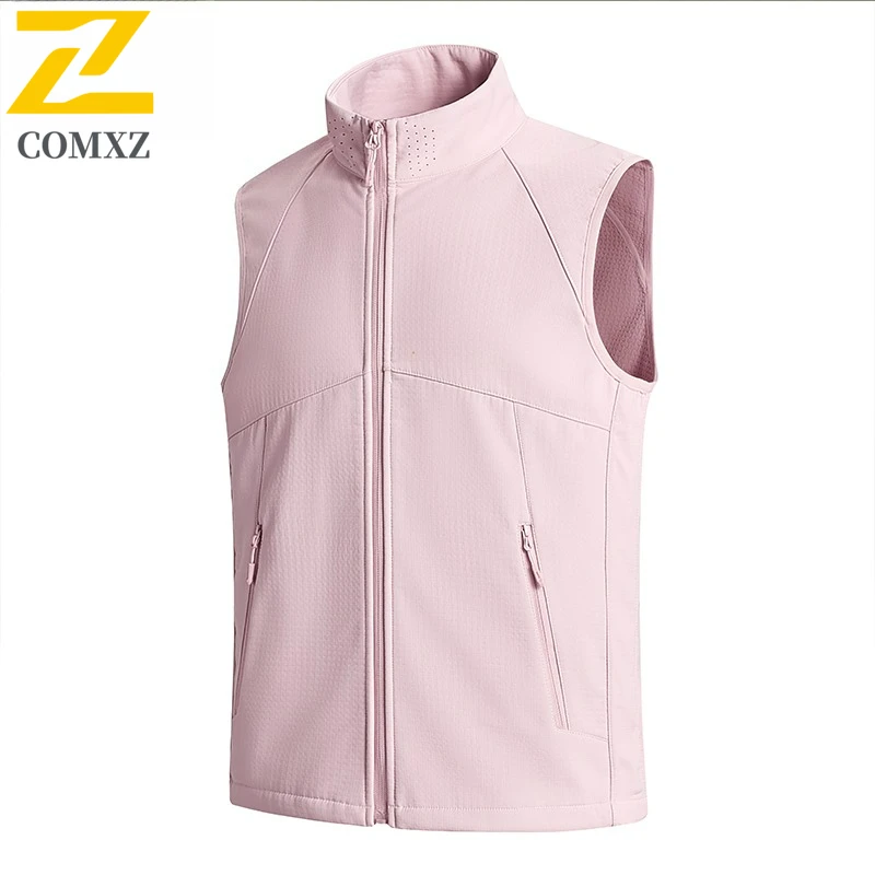 COMXZ New Mens Winter Vest Outdoor Hiking Windproof Sleeveless Jacket Fashionable Fishing Lightweight Comfortable Casual Coat