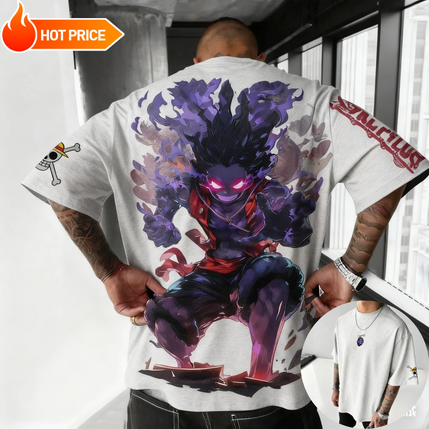 Luffy Gear 5 One Piece 2025 Anime Harajuku verano camiseta hombres de gran tamaño ropa de calle Retro mujeres Casual suelta manga corta Unisex