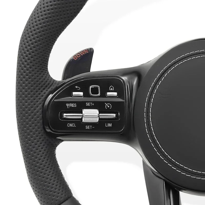 عجلة توجيه سيارة الجمعية لمرسيدس بنز AMG C63 E63 E43 S63 S65 C200 W167 W177 W190 W204 W205 C205 W206 W213 W217 W222 #5