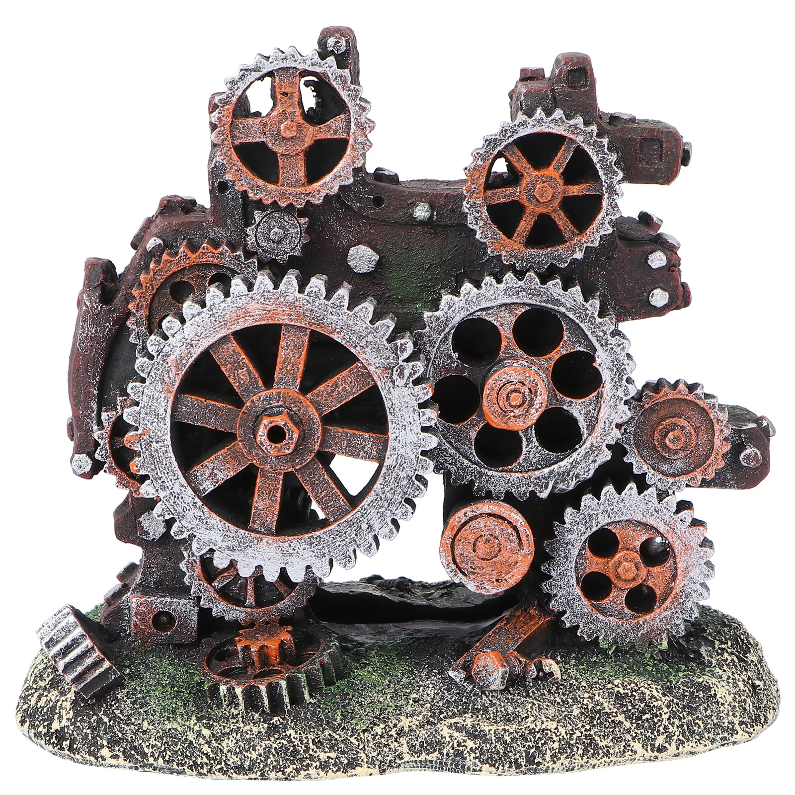 

1Pcs Gear Car Transformer Aquarium Decoration Resin Craft for Fish Tank Fresh Or Salt Water Pets Shelter Home Decor Ornament