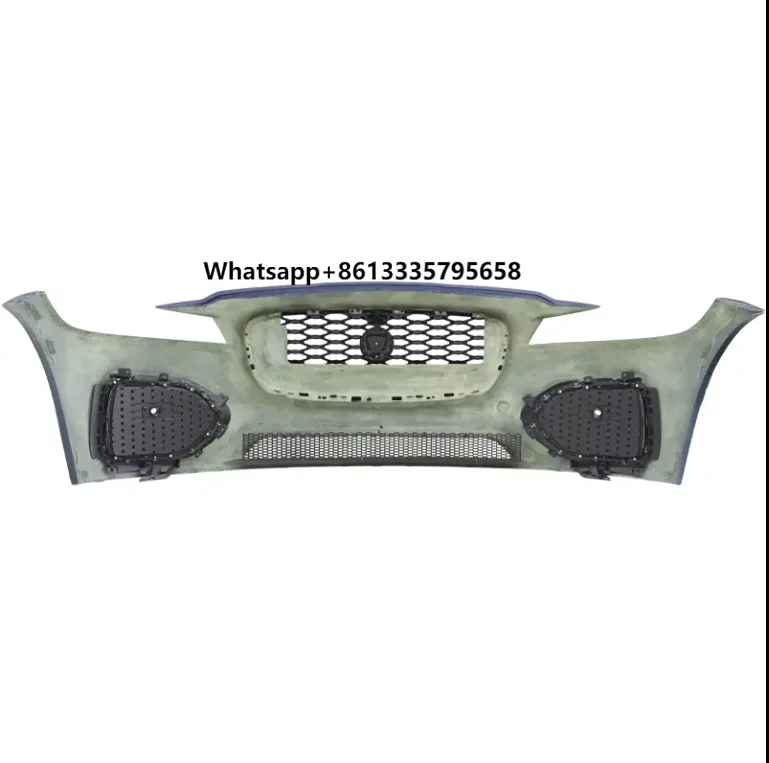 

For High Quality Plastic for Jaguar XF Front Bumper Assembly Easy Replacement Exhaust Fog Lamp Cutout Included Car Body Kit