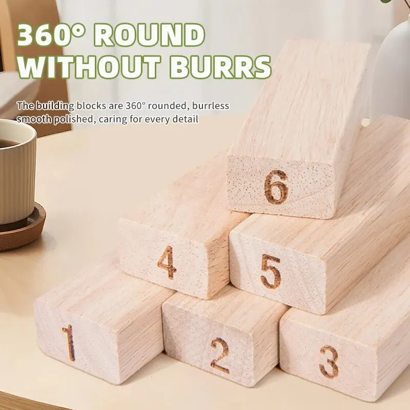 لعبة لوح خشبي قابلة للطي للأطفال - 54 قطعة لعبة تعليمية للتعلم المبكر، لعبة ألغاز تفاعلية بين الوالدين والطفل #2