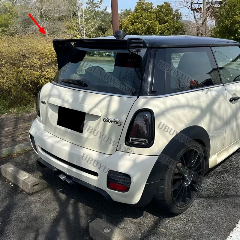 Roof Spoiler For BMW Mini Cooper 2006-2013 R56 Ver.2.11/2.12 Carbon Fiber Rear Trunk Lid Car Spoiler Ducktail Lip Wings