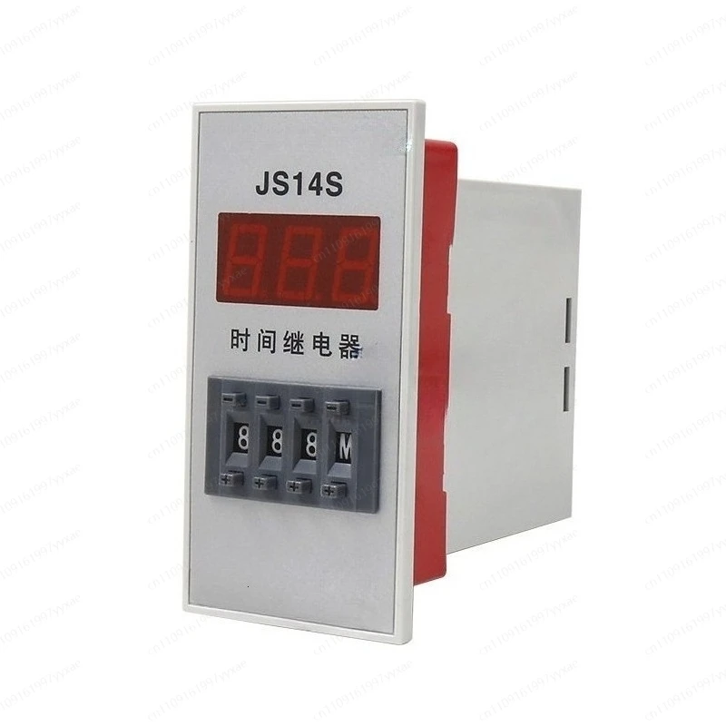 

Цифровое реле времени JS14S 3-битовое с дисплеем, 0.01с-999ч, AC220V/380V/24V