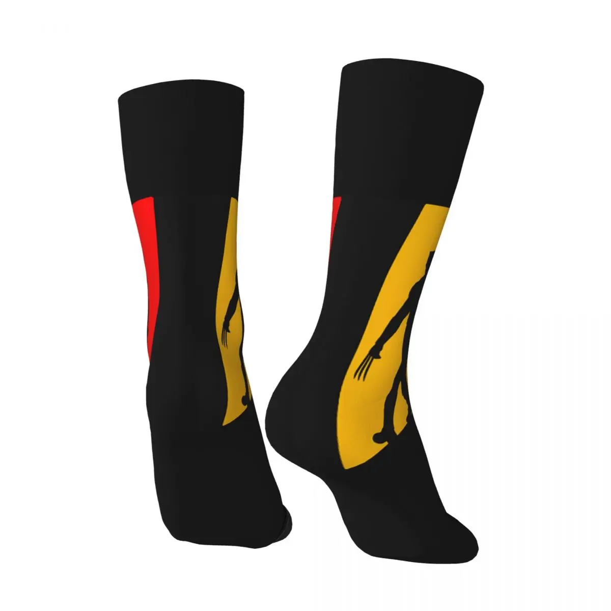 1 Pair Funny Crazy compression Heroic Entry Sock for Men Hip Hop Vintage Disney Marvel Deadpool And Wolverine Happy Quality