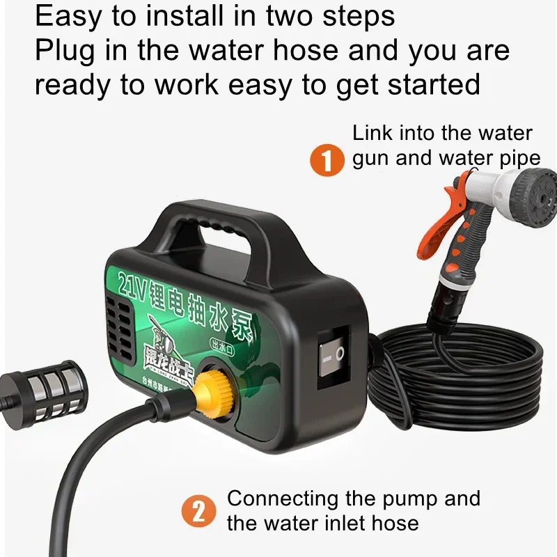 

Rechargeable lithium watering device agricultural pump irrigation water pump electric self-priming