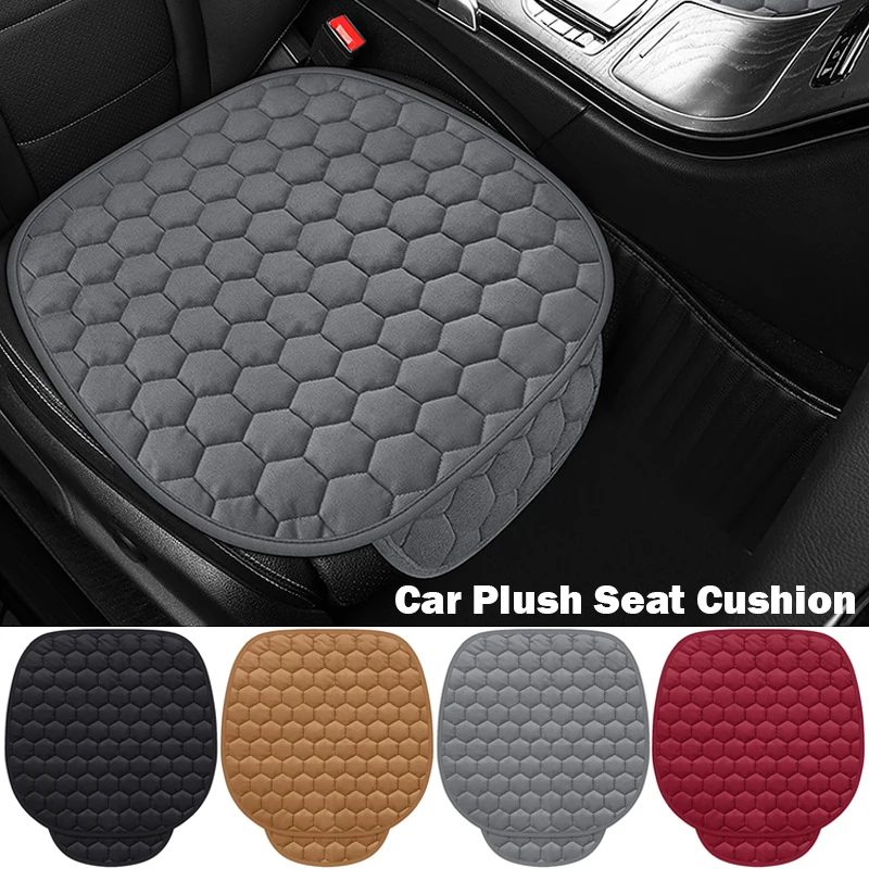 

New Luxury Car Seat Cover Winter Plush Warm Seat Cushion Anti Slip Universal Front Rear Seat Pad Vehicle Auto Car Seat Protector