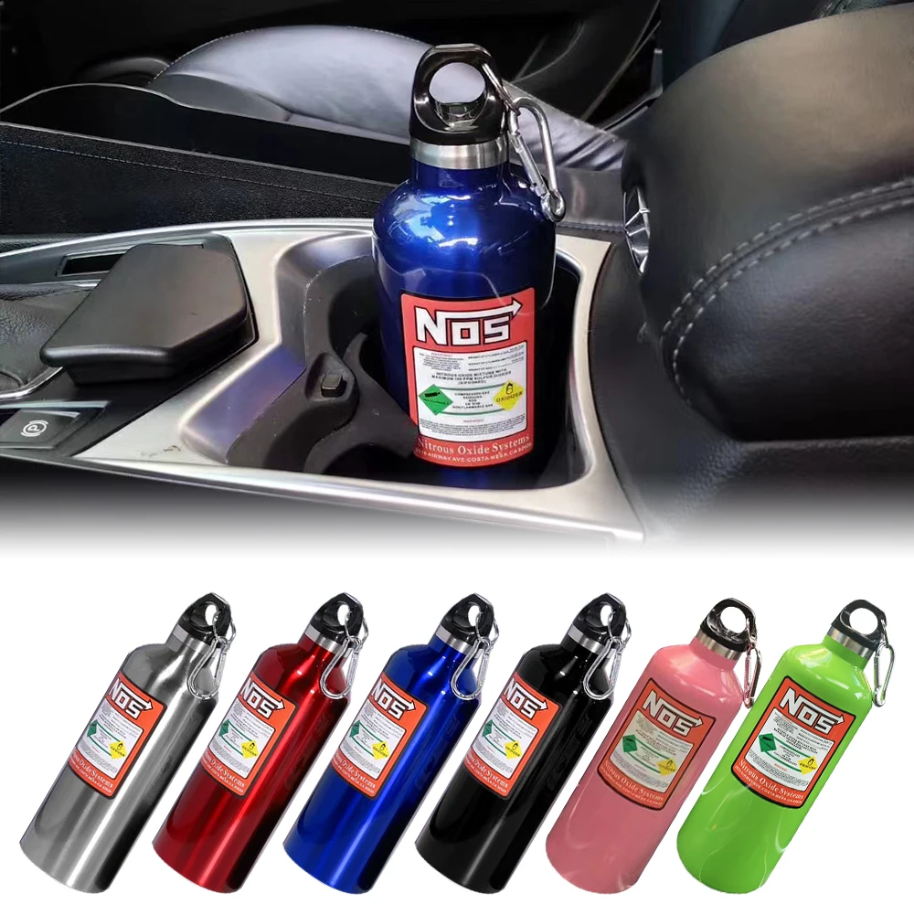 Universal JDM Style NOS Nitrogen Bottle Styling Car Insulation Cup Stainless Steel Kettle 500ML High-Capacity Travel Sports